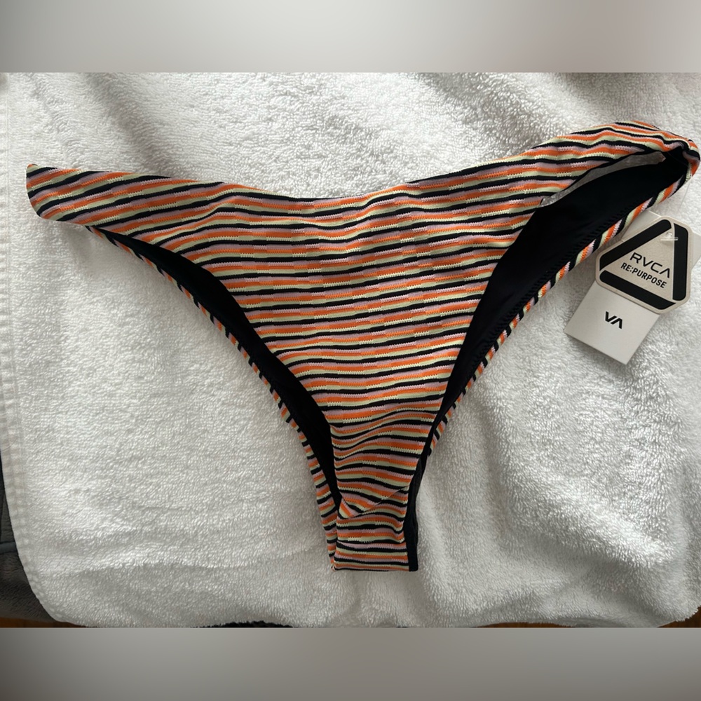 RVCA Women's Striped Bikini Bottom